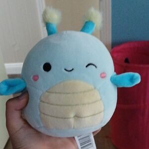 Squishmallows Blue and Cream Plush Toy